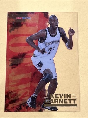 1996-97 NBA Hoops KEVIN GARNETT  HOT LIST  ACETATE SP INSERT 4 OF 20 RARE