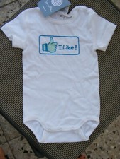 Sanetta Baby unisex Body Gr 62 Weiß  I Like Neu