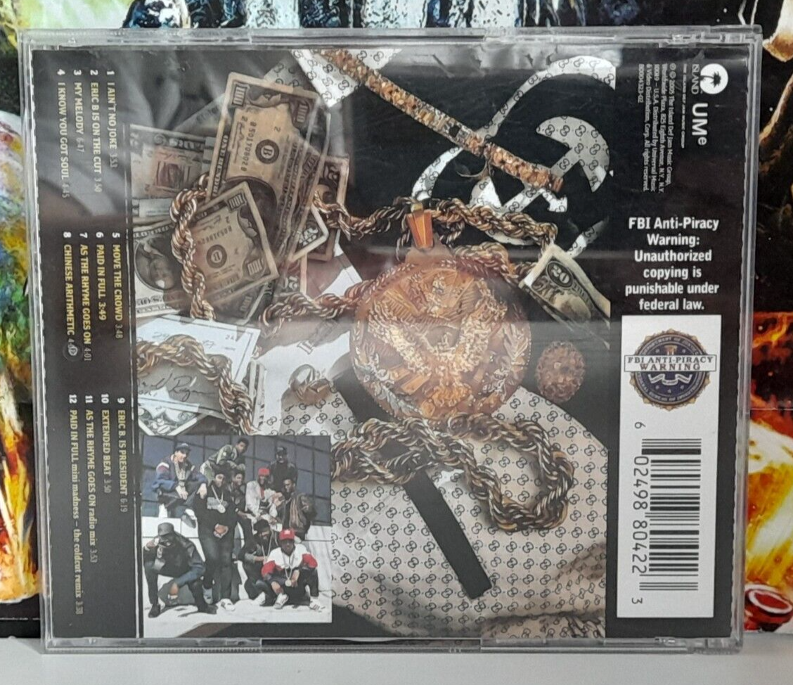 ERIC B & RAKIM : Paid In Full - Original 2005 CD Album - Golden