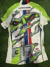 used sugoi UCI pro team Cannondale Peter SAGAN cycling jersey green M