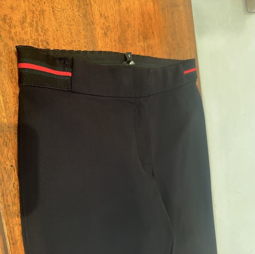 Pantaloni Vita Media Elasticizzati Gucci, Neri e Bordo Gucci Rosso e Verde Tg XS - Foto 11 di 20
