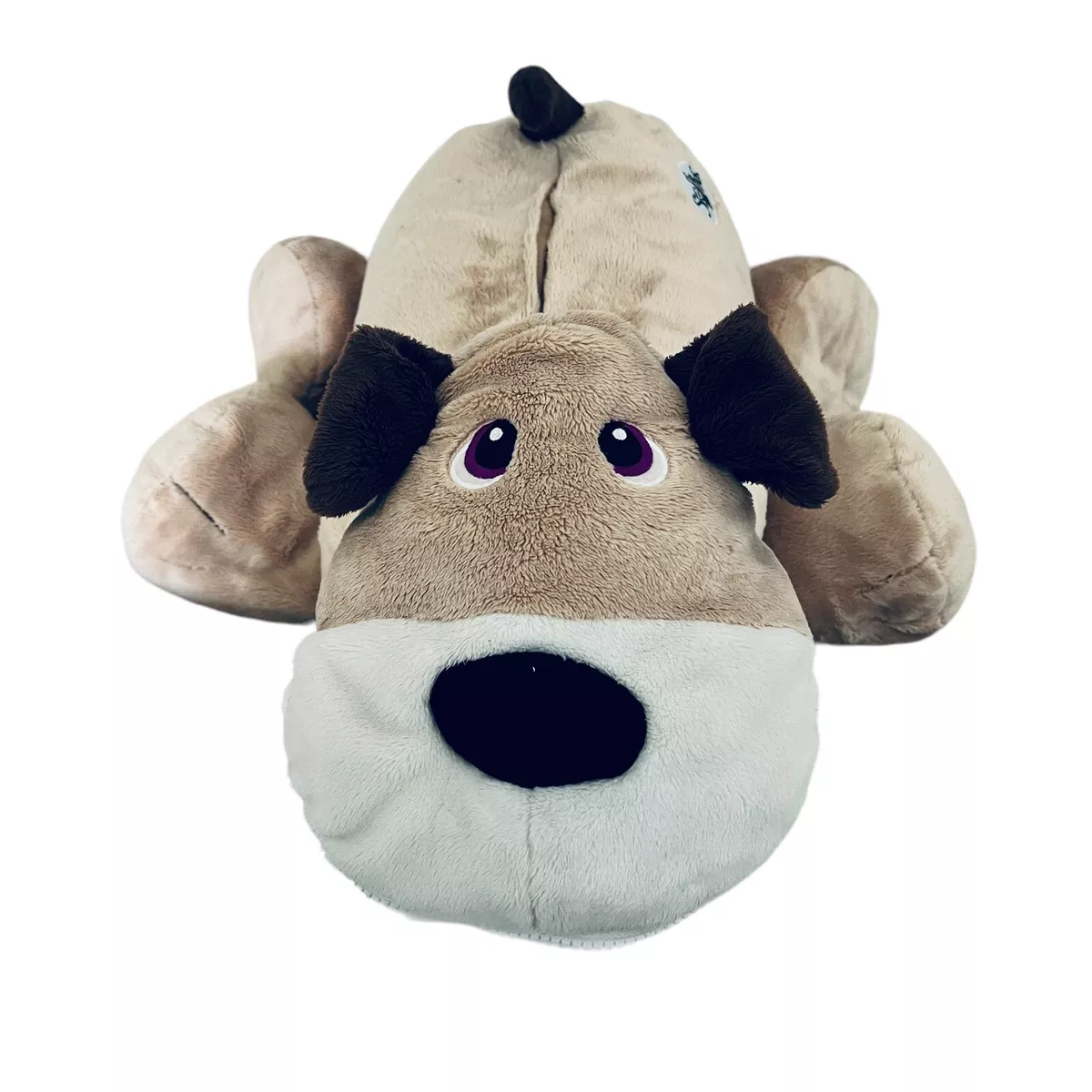 Stuffies Digger The Dog Stuffed Animal Plush Toy Zipper Pocket