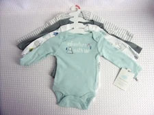 4-pk Cloud Island Baby Long Sleeve Bodysuits Adventure with Me Nature Mountain