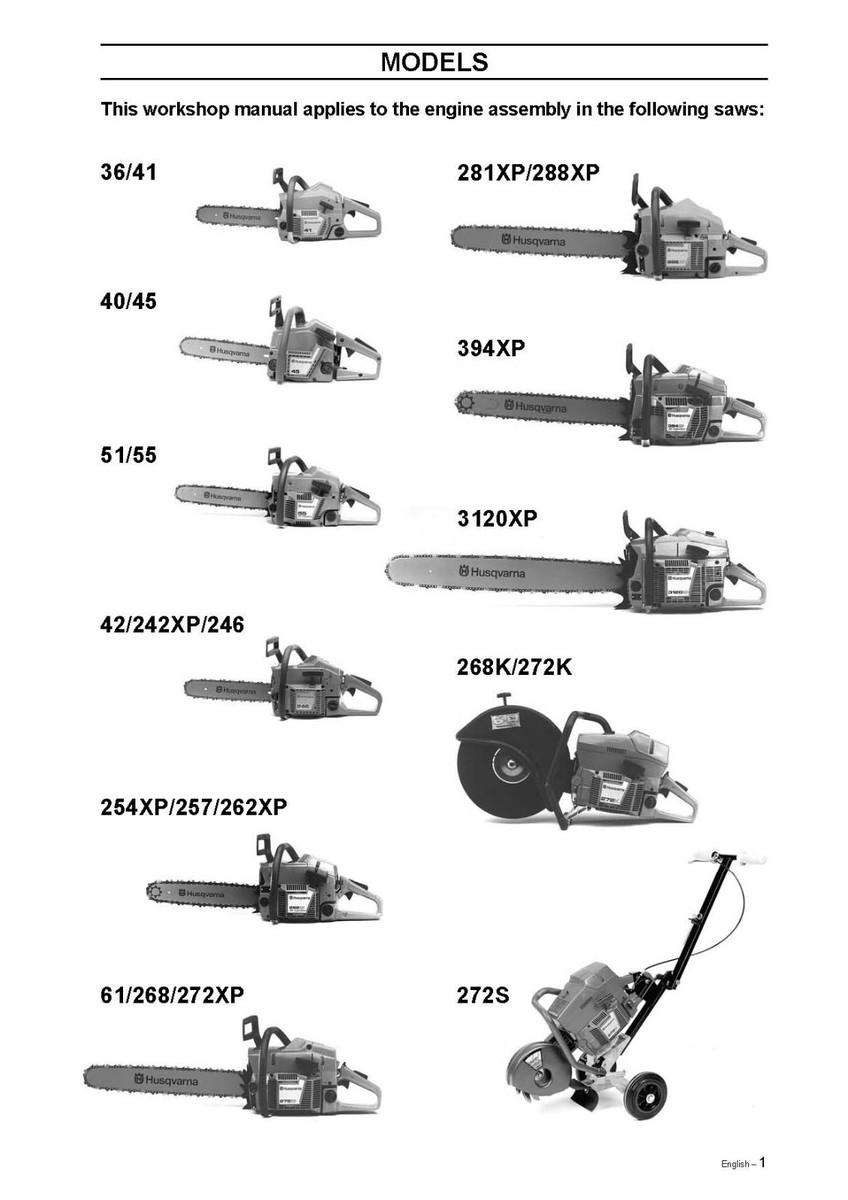 Husqvarna Chainsaw Manual Pdf User Manual Husqvarna 543 XP (English