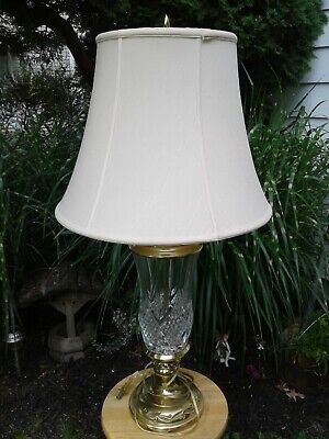 Vintage Stiffel Cut Crystal And Brass, Used Stiffel Brass Table Lamps