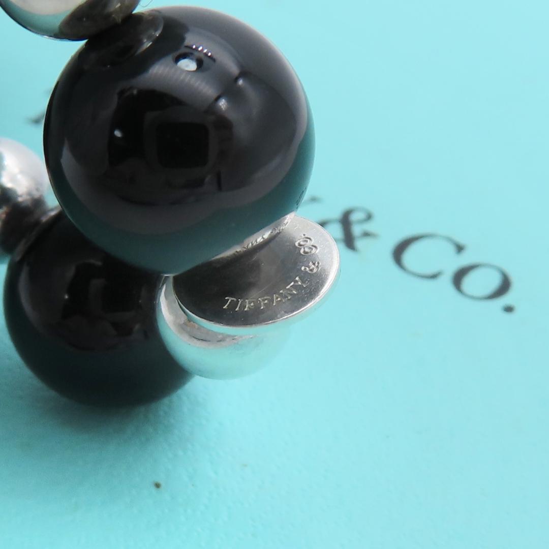 Tiffany Black Onyx Silver Bracelet Sv925 Ha551 shipping from Tiffany Black Onyx Silver Bracelet Sv925 Ha551 shipping from