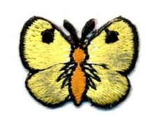 iron on patch/applique butterfly 1 x 7/8 inch