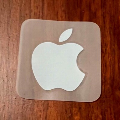 Authentic Apple White Logo Sticker Decal  iphone ipod