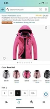 MOERDENG Women’s Waterproof Ski Jacket Warm Winter Snow Coat MountainWindbreaker