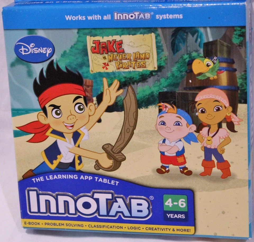 NEW Vtech Disney Jake & The Never Land Pirates Innotab Software Game 2012 4-6 Yr - Image 2 of 4