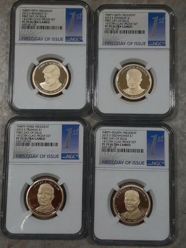 2015 NGC PF 70 ULTRA CAMEO, 14 COIN SET, FIRST DAY OF ISSUE - Picture 3 of 6