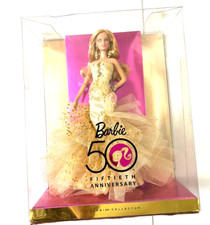 Mattel GOLD GLAMOUR Barbie Doll 50TH Anniversary, NEW IN BOX