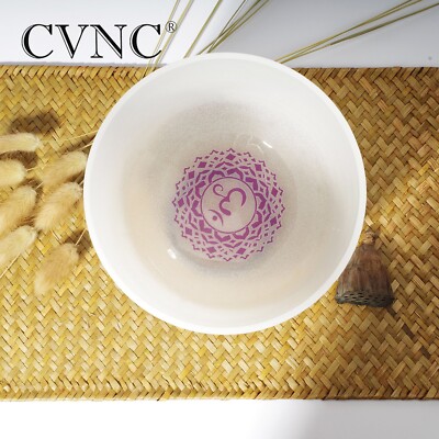 CVNC 432Hz 6'' B Crown Chakra Crystal Singing Bowl for Sound Healing | eBay
