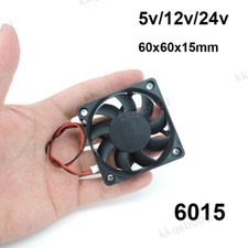 DC 5V 12V 24V 60mm 6015 Fan 6cm Cooling Fan Cooler PC CPU Case XH2.54 2Pin