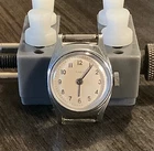 Vintage Timex Women’s Watch 24mm Chrome Silver Case Running Mechanical Movt.