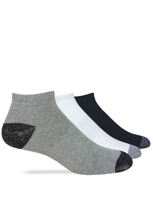 Carolina Ultimate Men's Cotton Low Cut No Show Socks 3 Pair Pack