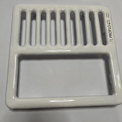 PROFLO PF912  9-1/2" White Porcelain Half Top Grate New in Box - Picture 1 of 8