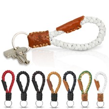 "Krabi" - Tumatsch Leather  Genuine Leather Keychain Brown  White