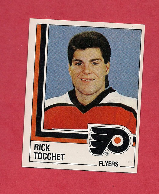 RARE 1987 PHILADELPHIA FLYERS RICK TOCCHET ROOKIE STICKER CARD eBay