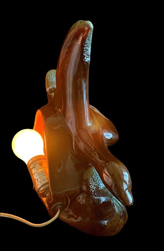 Mid Century TV Table Lamp ~ bird in flight, goose - Picture 5 of 7