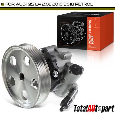 Power Steering Pump w/ Pulley w/o Reservoir for Audi Q5 2010-2018 8R0-145-153-A