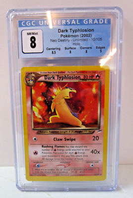Dark Typhlosion 10/105 [CGC 8] 2002 Neo Destiny Unlimited Holo NM