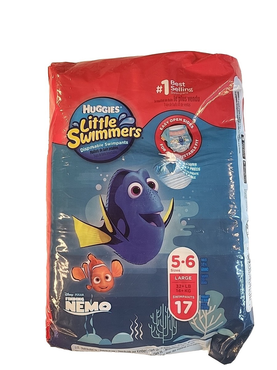 Huggies Little Swimmers Baby Swim Diapers Finding Nemo Size 5-6, 17 F30