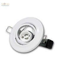 5 X GU10 Einbaustrahler Einbaurahmen Weiss 230V Einbauleuchte Schwenkbar Gu 10