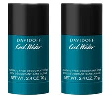 *PACK OF 2* COOL WATER by Davidoff for Men 2.4 oz 70 g DEODORANT STICK NEW SEAL