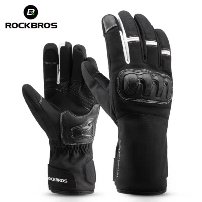 Motorradhandschuhe Winter Warm, Touchscreen Hartschalen, Rutschfest Stoßdämpfung - Bild 1 von 4
