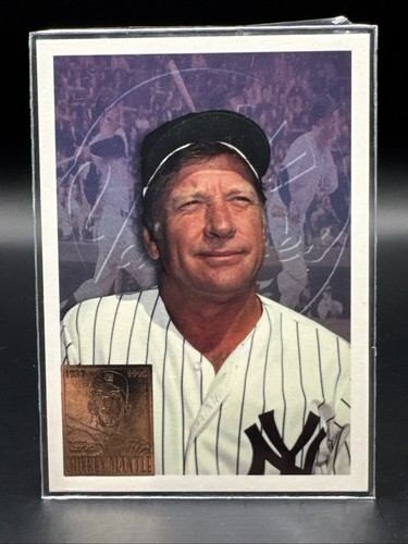 Mickey Mantle New York Yankees 1996 Topps #7 Last Day Production 1951 - 1995 HOF