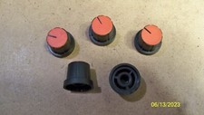 Quantity 10 - Black Rotary Knobs 1/4 Center S...