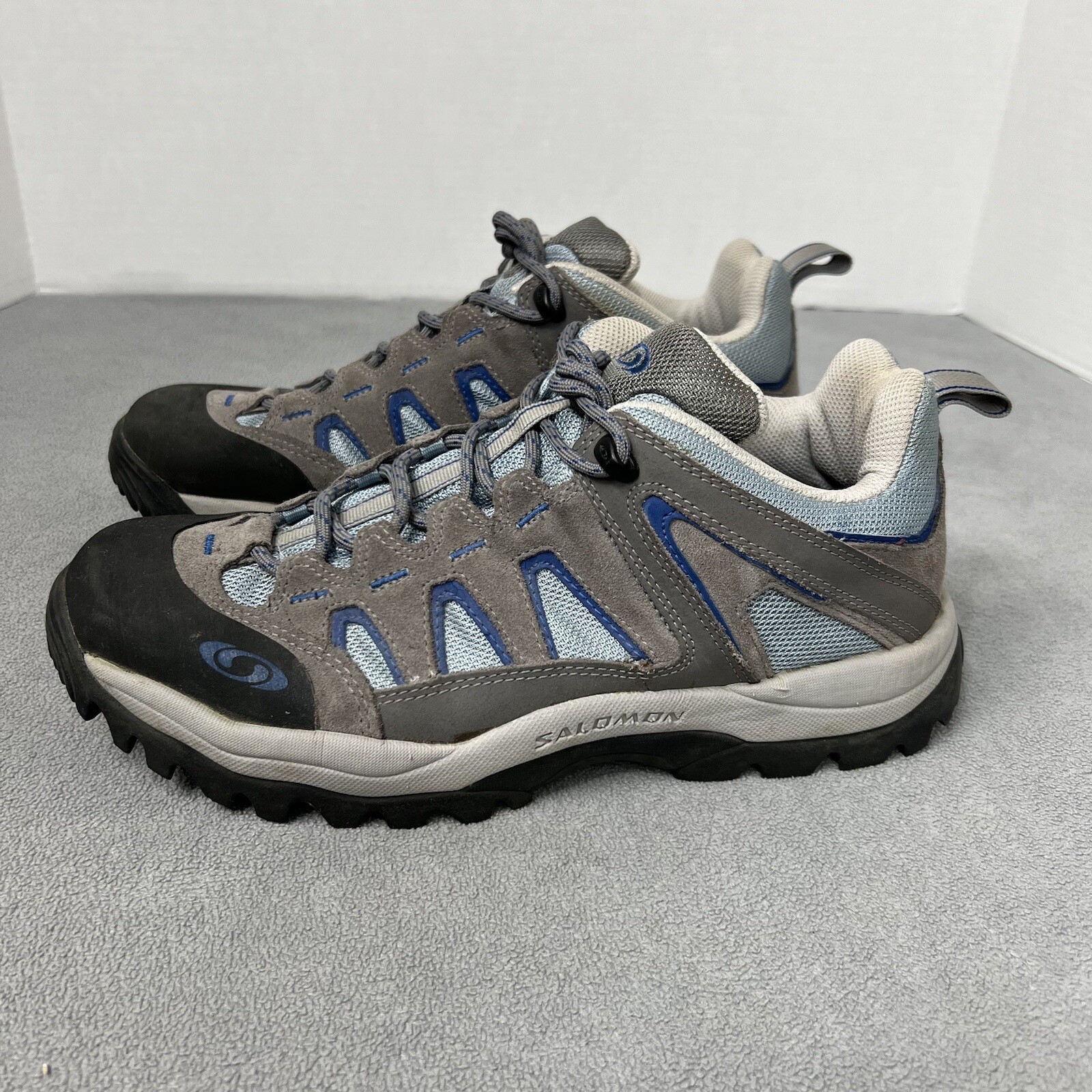 Salomon Contagrip scarpe da trekking trail walk donna taglia 9 5M grigio blu 643001