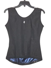 Sweat Shaper Womens Black Athletic Tank Top Size Large/XL Active Slimming Gym
