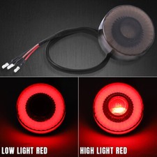 2x Motorrad LED Rücklicht E24-getönt Für Chopper Bobber Cafe Racer Rund