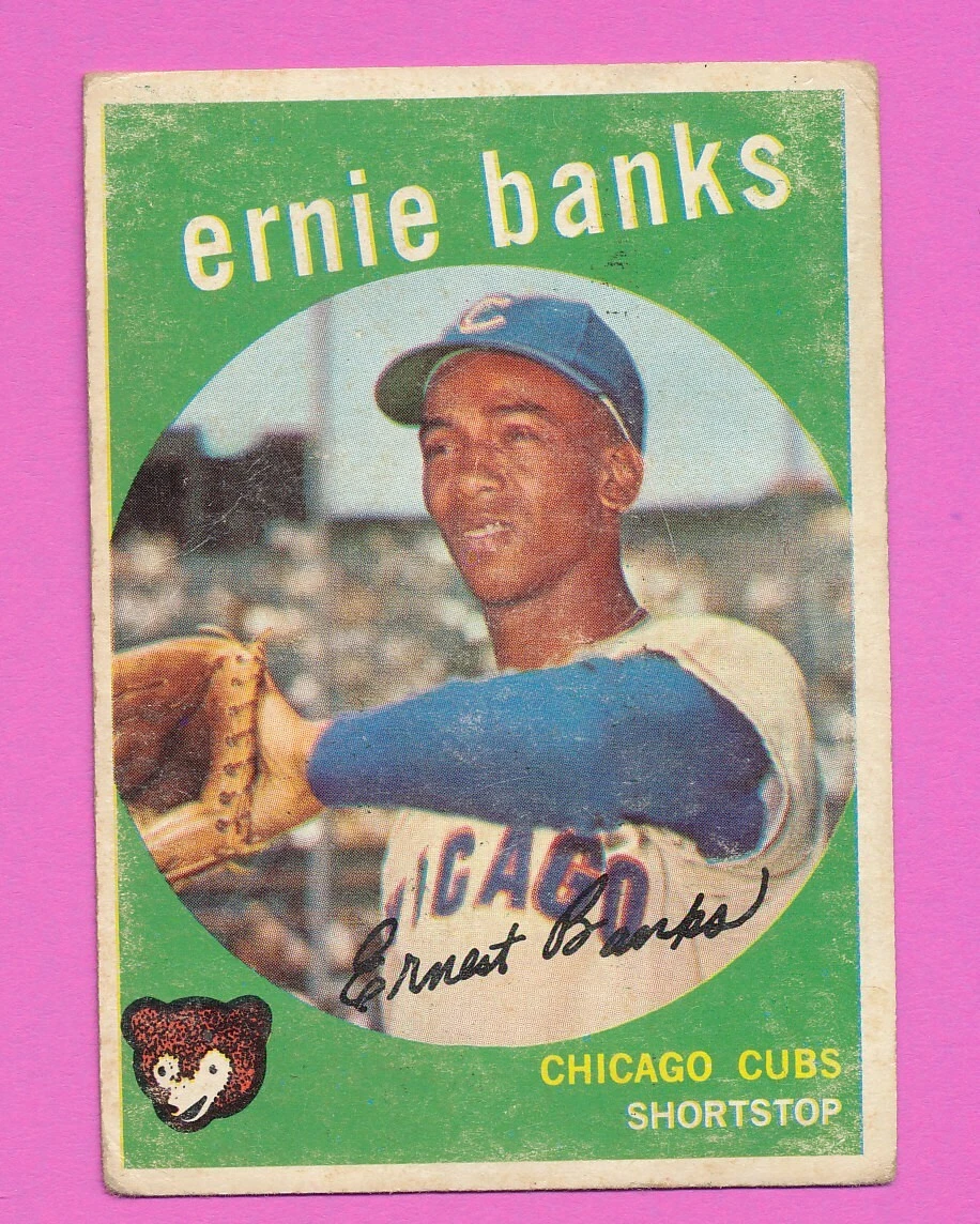 Ernie Banks Baseball 1959 Season Sports Trading Cards