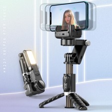 Gimbal Stabilizer Handheld Selfie Stick Tripod Light for iPhone Cell Smart Phone