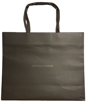 BOTTEGA VENETA PAPER SHOPPING BAG 100% AUTHENTIC x 11”