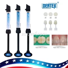 Dentex Dental Universal Cure Light Composite Resin A1 A2 A3 4g/Syringe