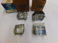 Nos Oem Ford 1966 Galaxie 500 Grille Park Light Lamp Lenses Set Xl Ltd