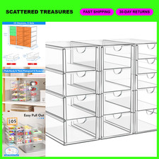 13-Drawer Acrylic Makeup  Storage Organizer for Desk, Bath, Vanity - Clear Desi