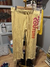 Vintage Juicy Couture Yellow Terry Cloth Ombr  Flare Sweatpants