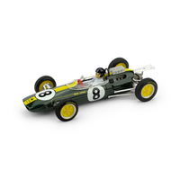 Lotus 25 J.Clark 1963 N.8 Winner Italia Gp World Champion + Pilota 1:43 Brumm Fo