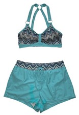 APIVOE Two Piece Tankini Vintage Print Swimsuit Women's Size M