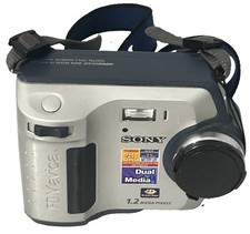 Sony Mavica MVC-FD83 Digital Camera Floppy Disk 0.9MP Untested AS-IS w/Strap