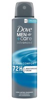 34,39€/L - 6Er Pack Dove Men+Care Deospray Advanced 72H - Clean Comfort - 150Ml