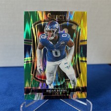 Brian Burns Prizm Premier Level 2025 Panini Select #194 Giants Football Card