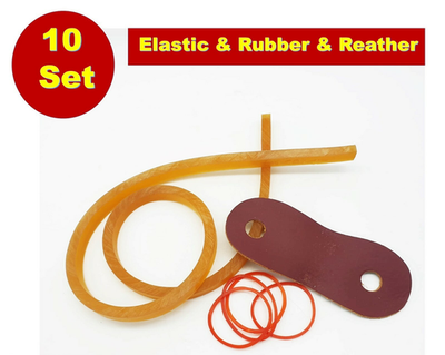 10-flache Elastische Gummibänder Slingshot Ersatz Jagdkatapult