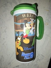 Lot of 2 Disney Parks Travel Mug Cup Tumblers Whirley Warren Rapid Fill