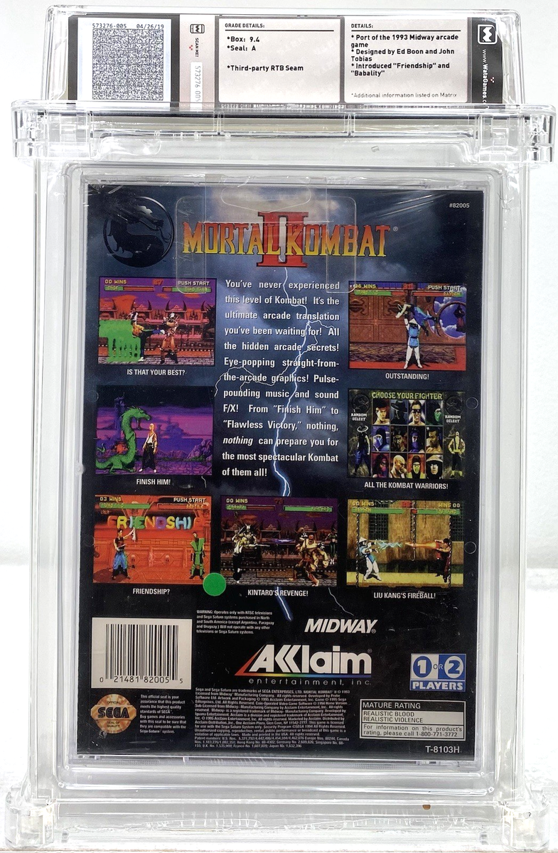 Mortal Kombat II (Sega Saturn, 1996) for sale online | eBay